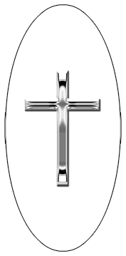 DG5000-510-SL-WT Silver Single Cross White